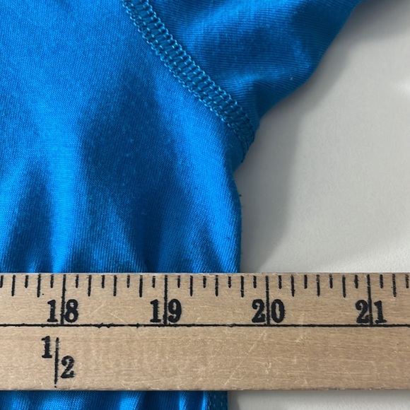 Adidas tee shirt blue/yellow Every Run Is A Race men’s size XL - Picture 4 of 5